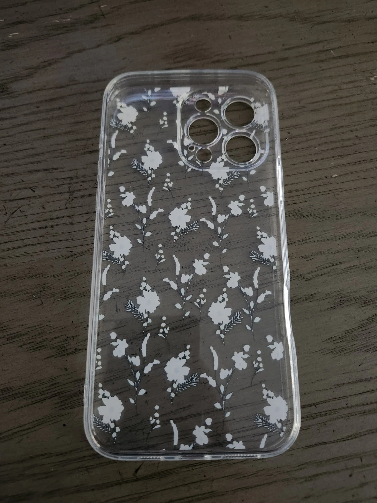 iPhone 16 Pro Max Protective Case - White Floral - photo 2