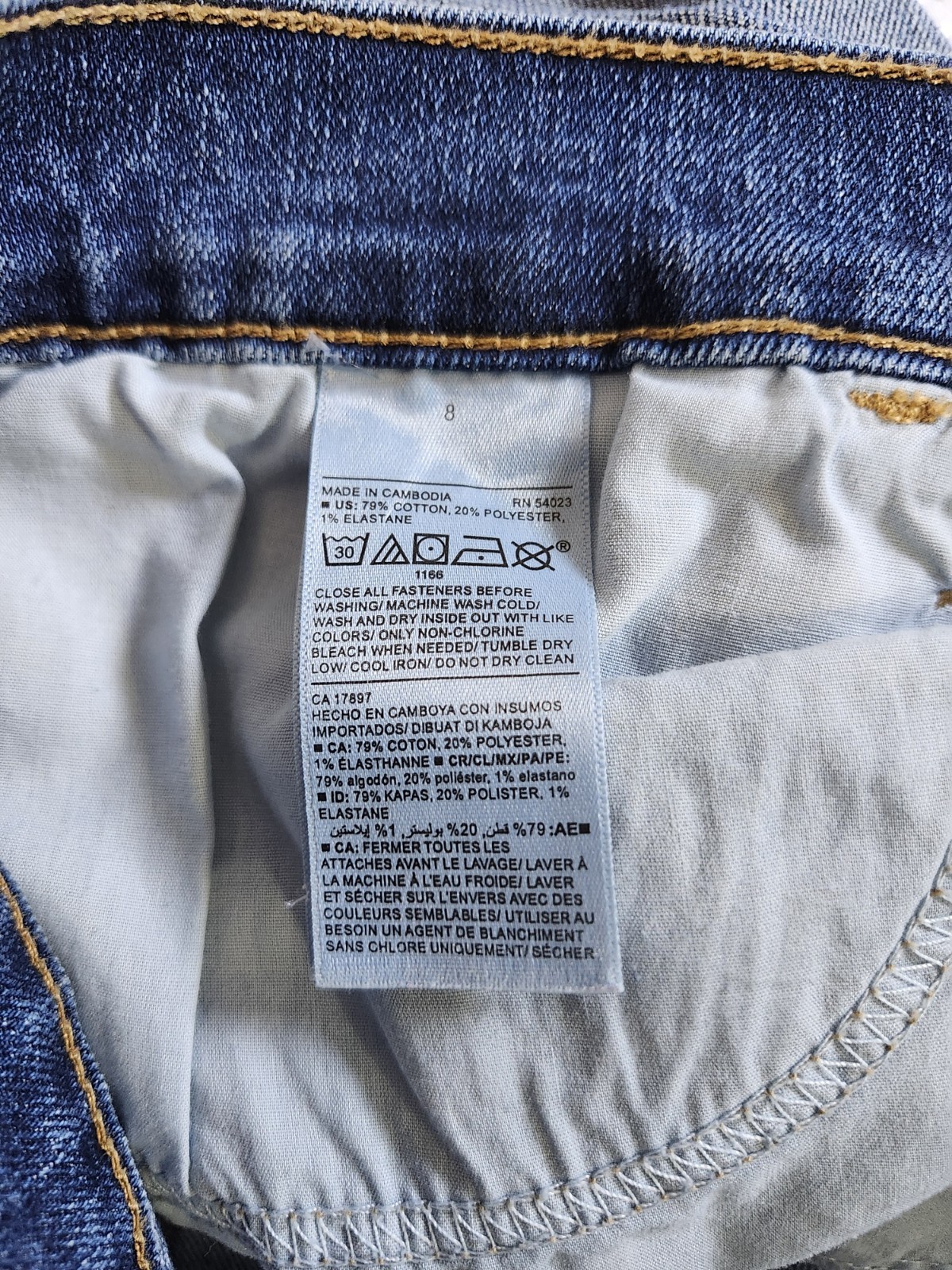 Old Navy Women's Blue Denim Roll-Cuff Shorts - photo 5