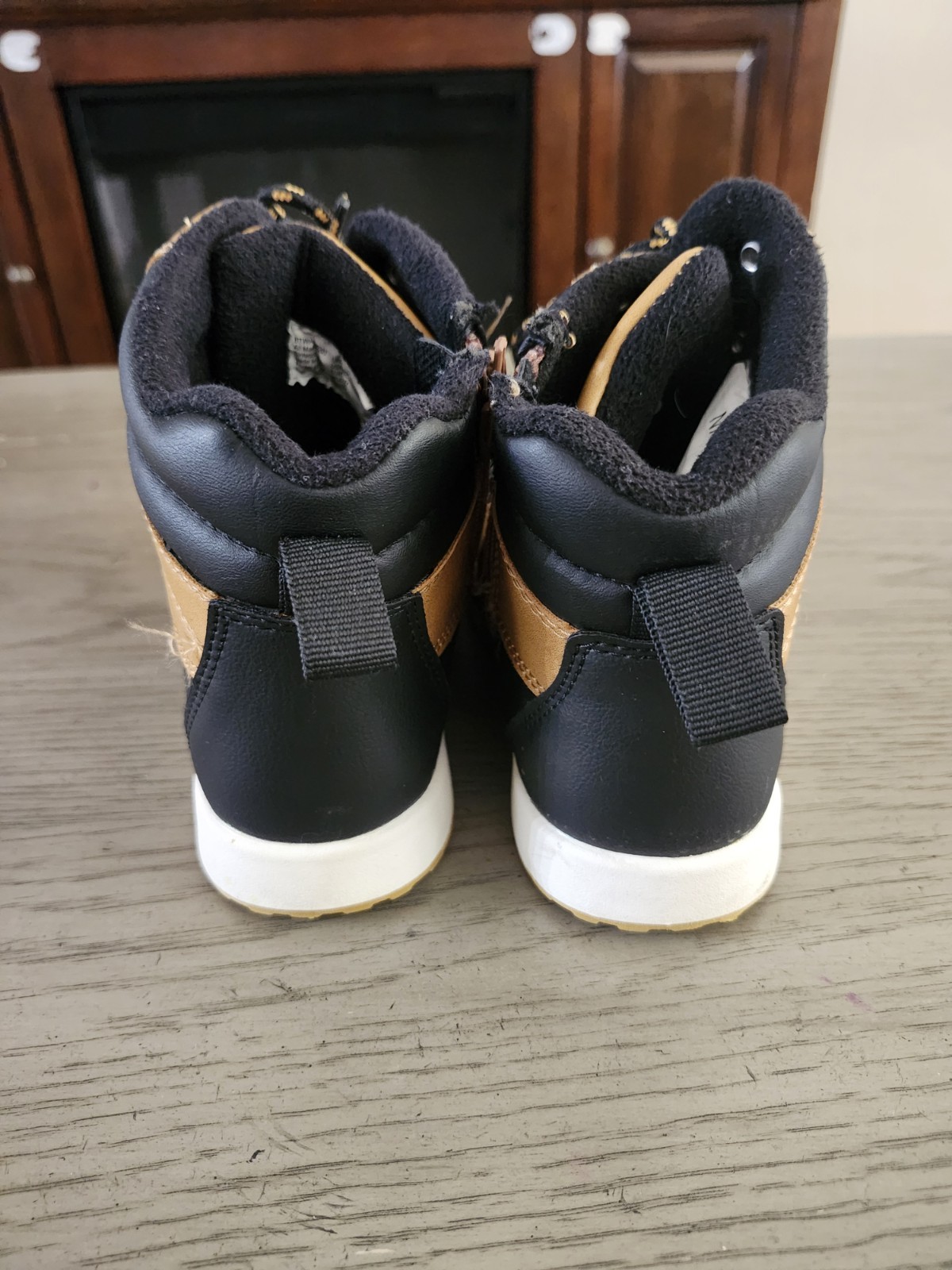 Kids Waterproof Winter Boots - Black/Tan - photo 3