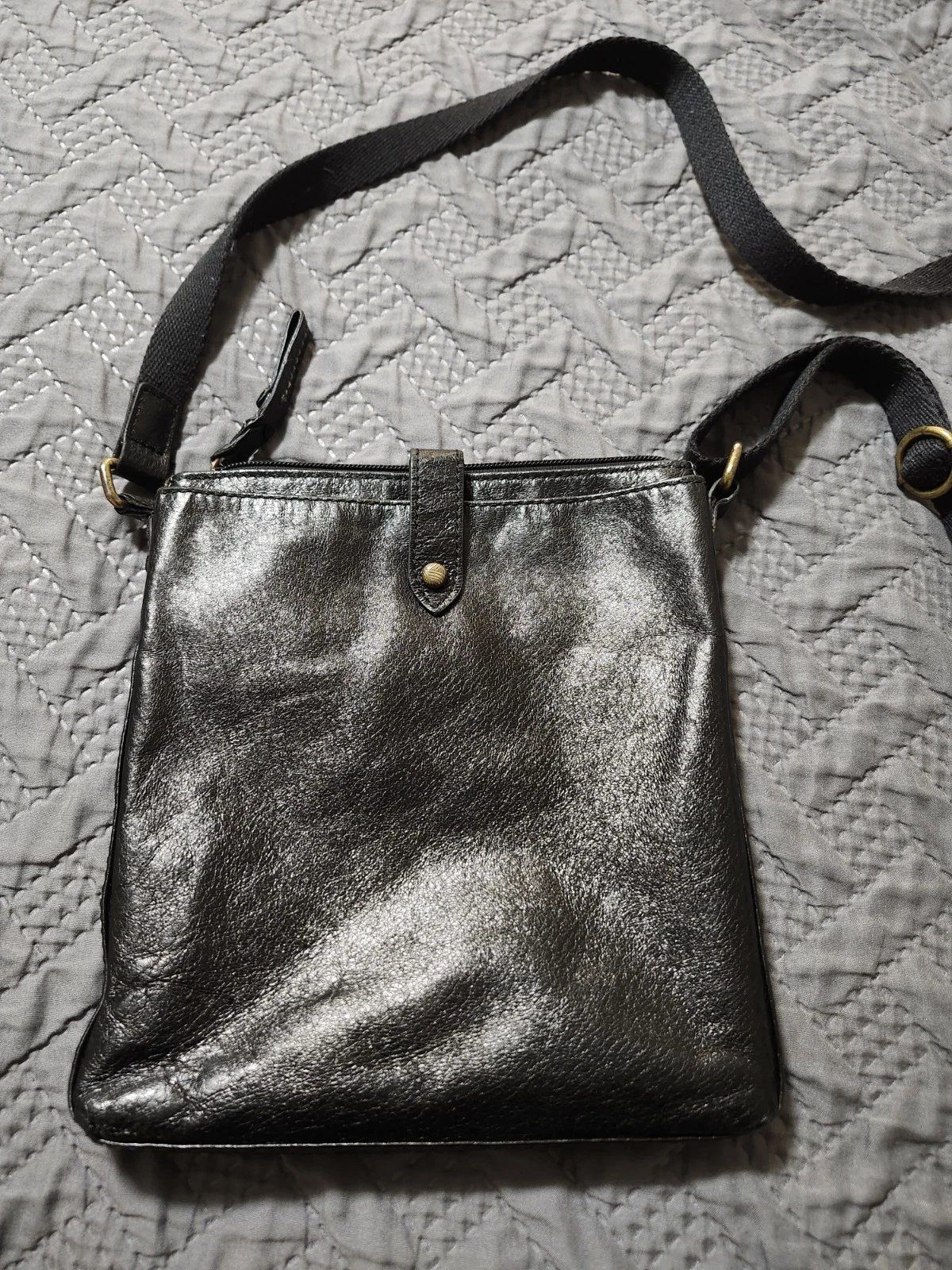 The Sak Black Leather Crossbody Bag with Gold Hardware - photo 3