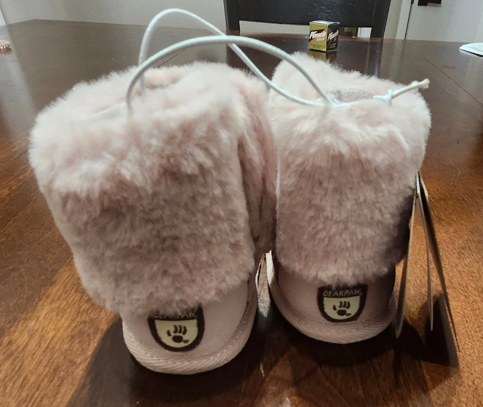 BearPaw Plush Faux-Fur Baby Walker Boots - Pale Pink - photo 4