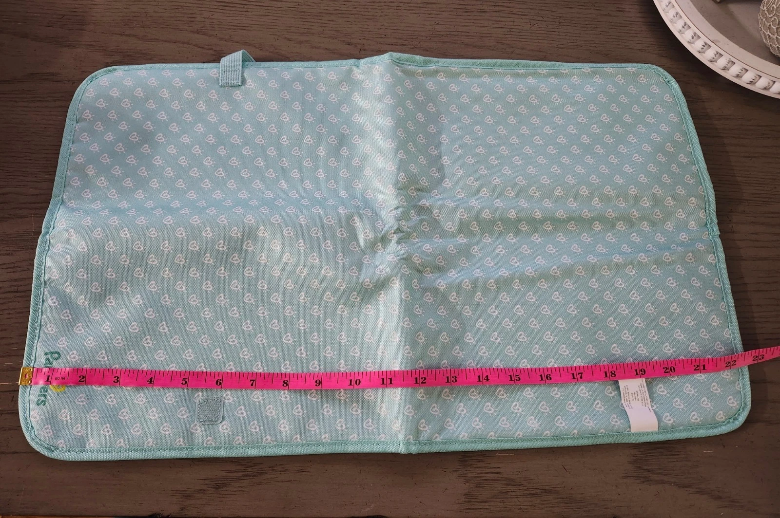 Pampers Mint Heart Print Foldable Diaper Changing Pad - photo 2