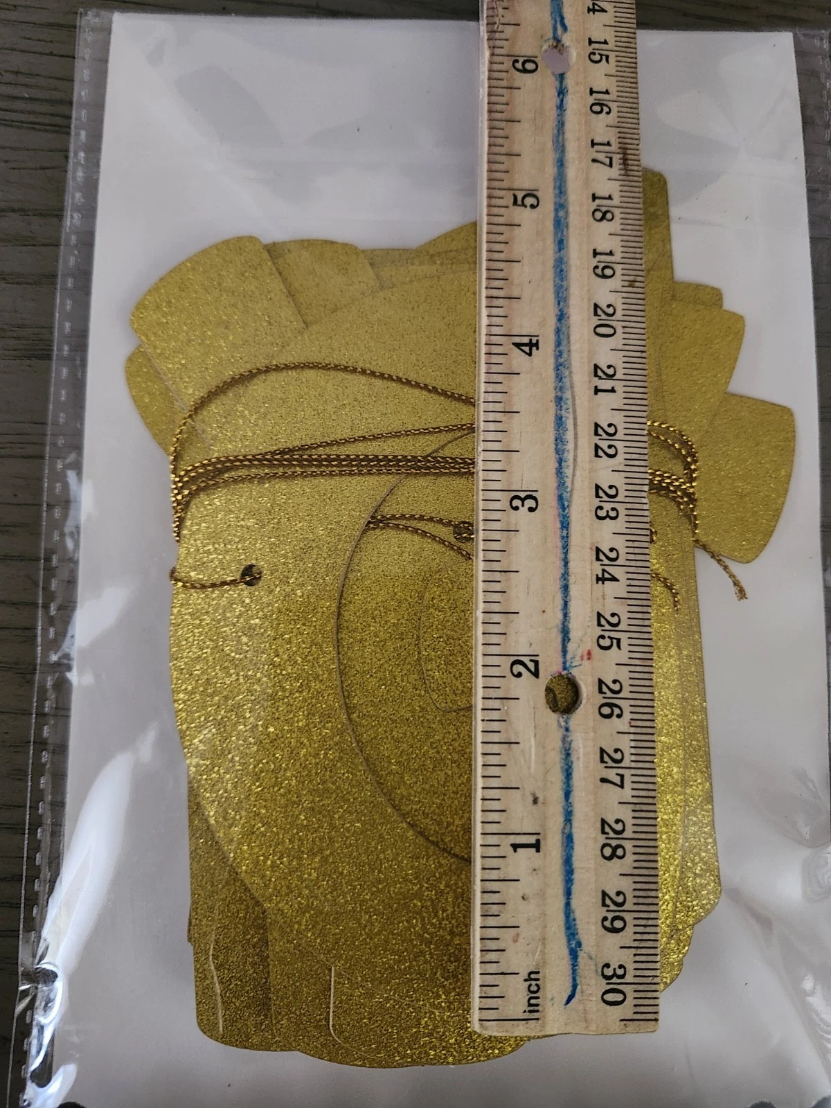 Gold Glitter 'Gyatt Unc Turned 45' Letter Banner - photo 2
