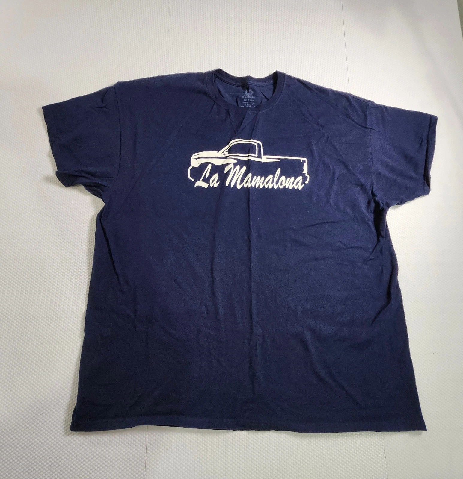 Fruit of the Loom Navy T-Shirt with White Truck Graphic