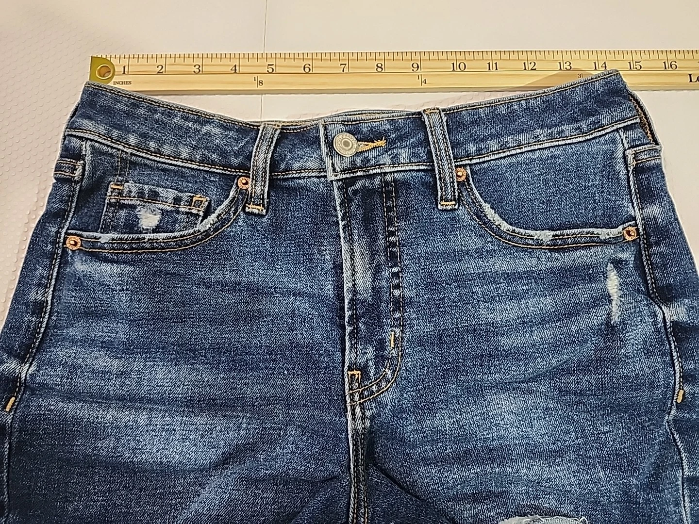 Old Navy High-Rise OG Straight Jeans Size 6 Blue - photo 3