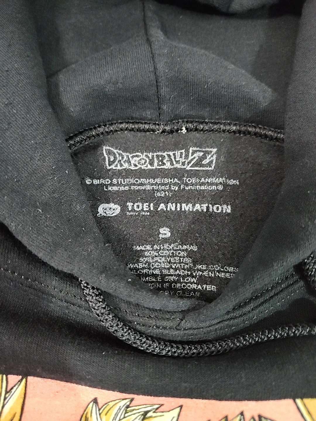 Dragon Ball Z Kids Pullover Hoodie Size Small - photo 3