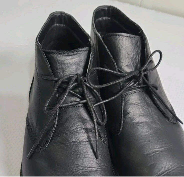 Timberland Men's Black Leather Chukka Boots W Anti-Fatigue Size - photo 4