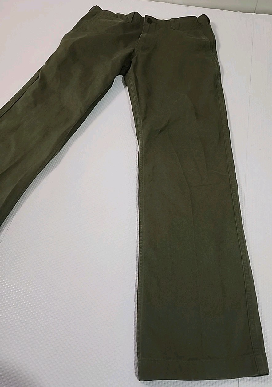 UNI QLO Dark Green Chino Pants Waist 76cm - photo 3