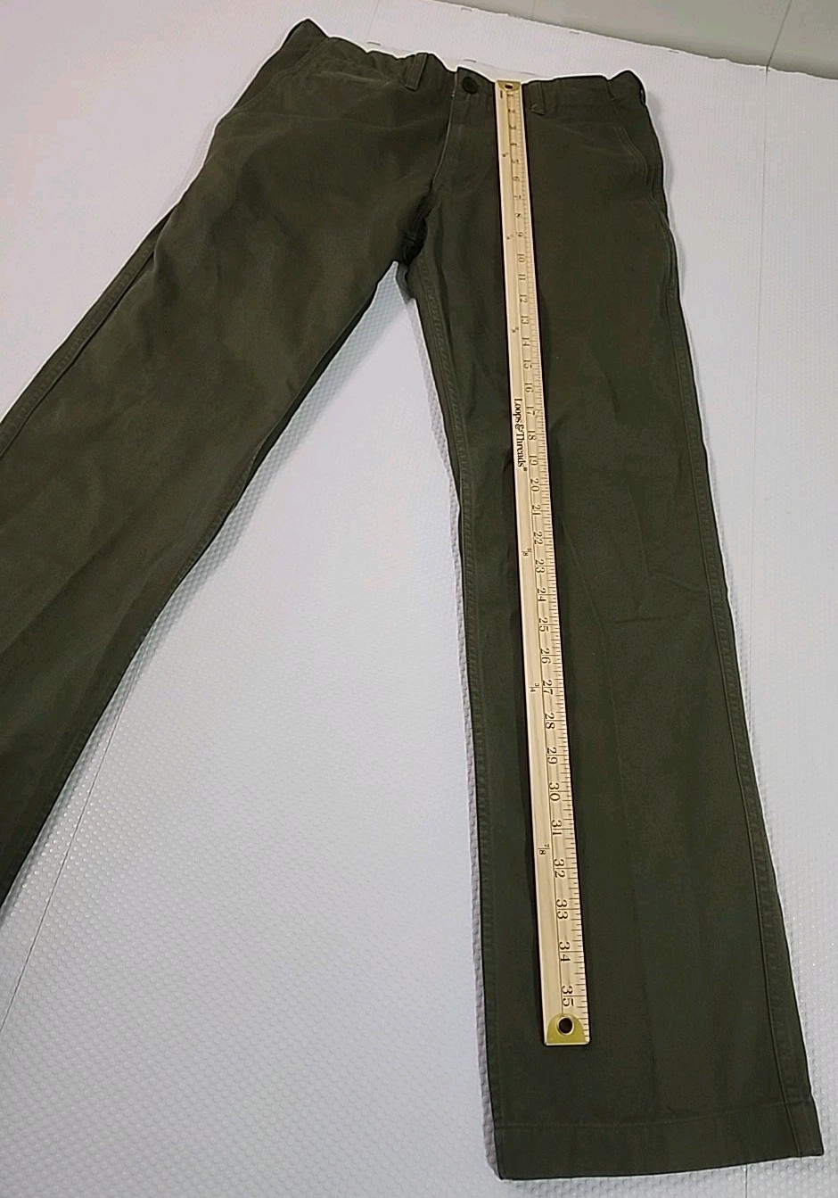 UNI QLO Dark Green Chino Pants Waist 76cm - photo 4