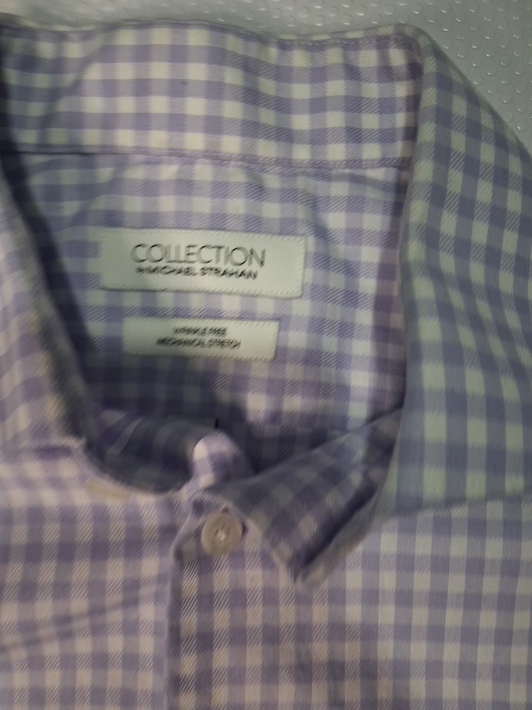 Collection By Michael Strahan Shirt Purple White Size 16 1/2 - photo 2