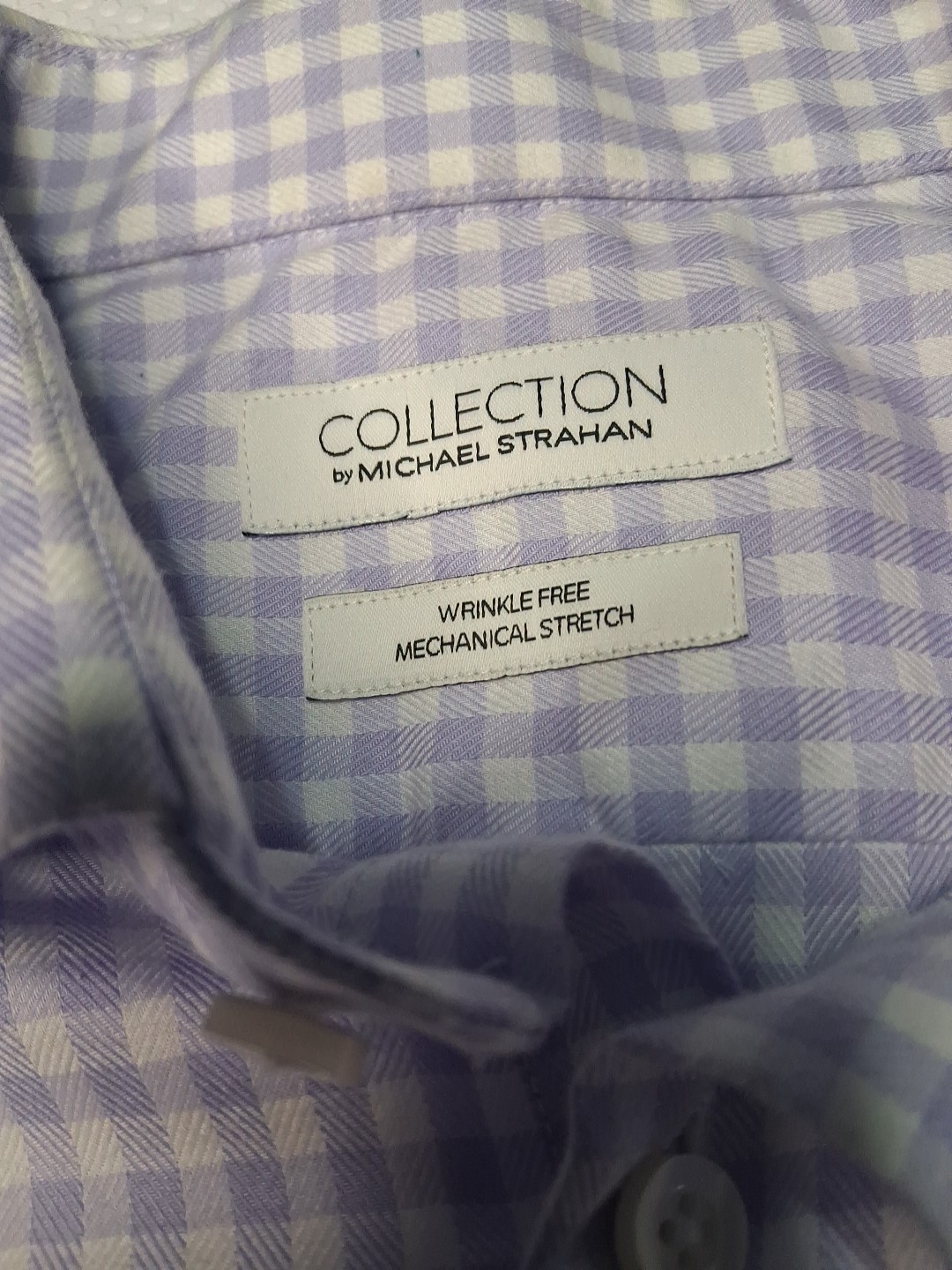 Collection By Michael Strahan Shirt Purple White Size 16 1/2 - photo 3