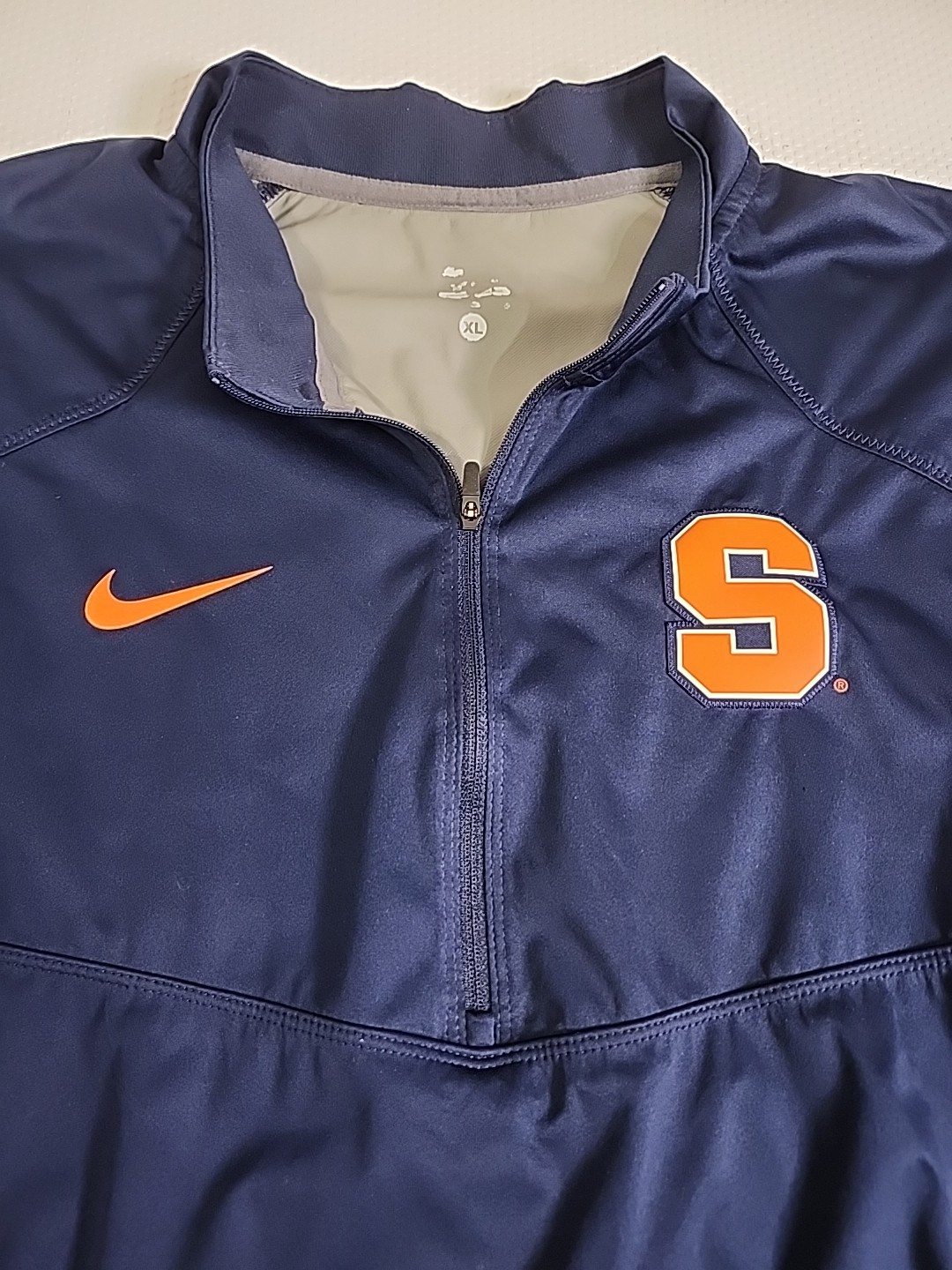 Men's Nike Syracuse Orange Dri-FIT Half-Zip XL - photo 2