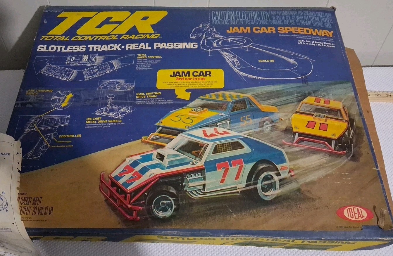 TCR Vintage Toy 1977 Total Control Racing Used Not Tested