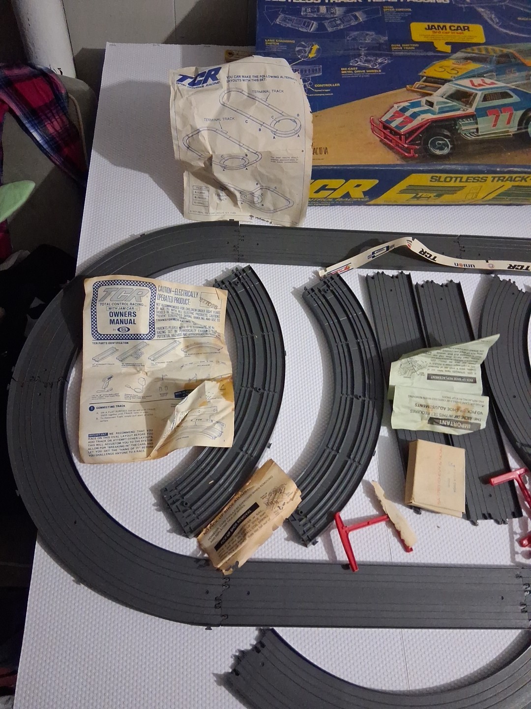 TCR Vintage Toy 1977 Total Control Racing Used Not Tested - photo 2