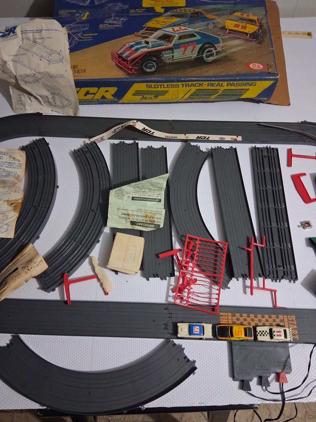 TCR Vintage Toy 1977 Total Control Racing Used Not Tested - photo 3