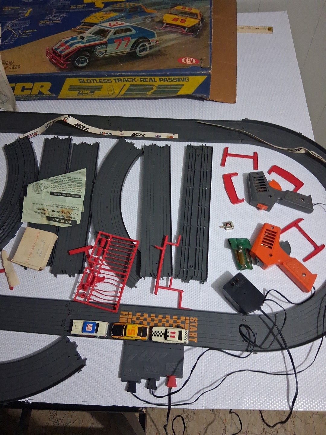 TCR Vintage Toy 1977 Total Control Racing Used Not Tested - photo 4