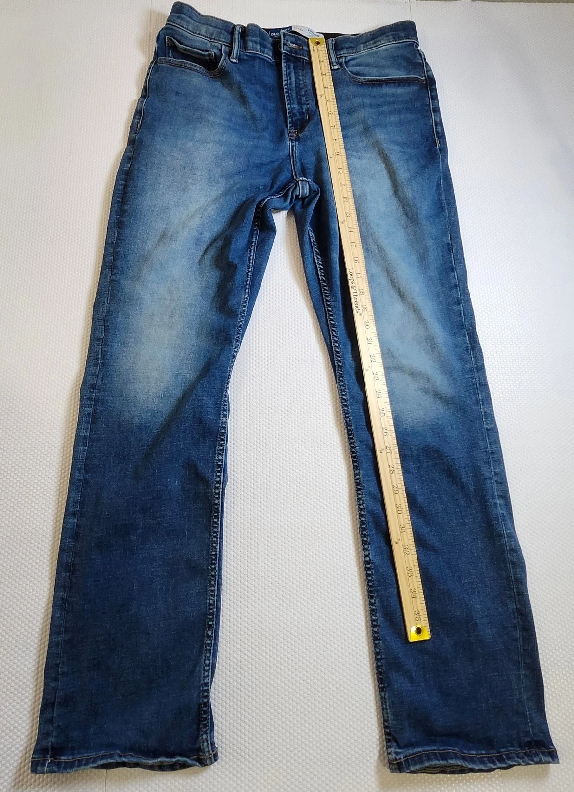 Old Navy Men's Faded Blue Straight-Leg Jeans 34x34 - photo 2