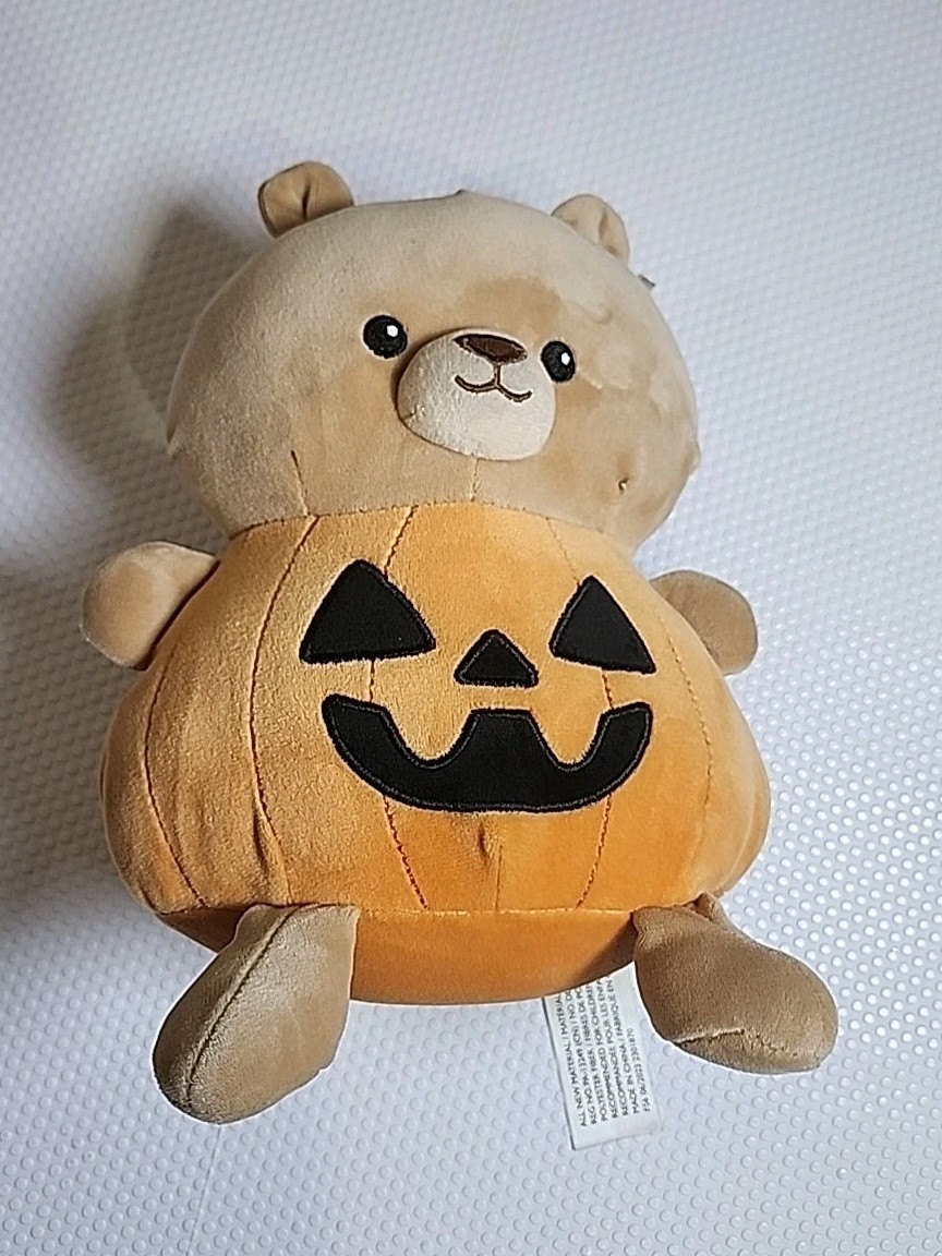 Animal Adventure Bear Dressed As A Pumpkin Plushie