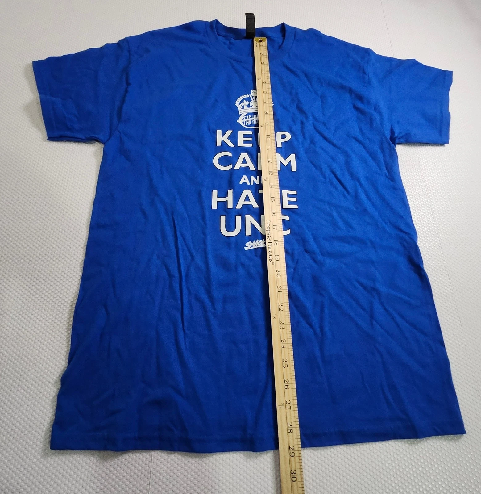Keep Calm and Hate UNC Graphic Tee - Royal Blue - photo 4