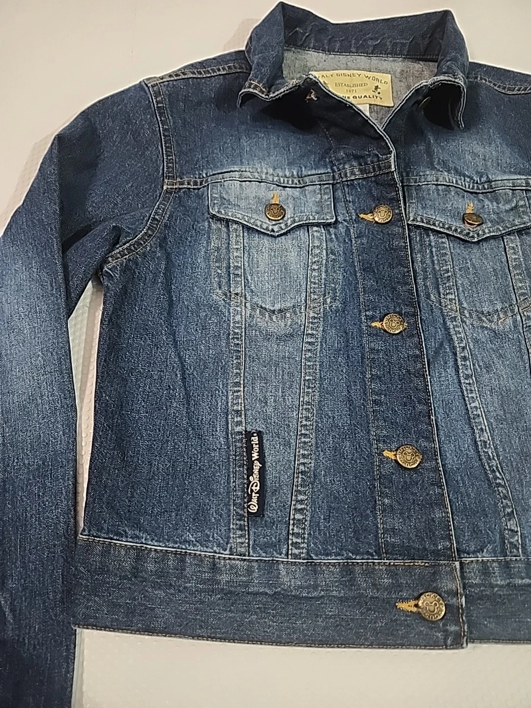 Walt Disney World Genuine Quality Blue Jean Jacket Size XS - photo 3