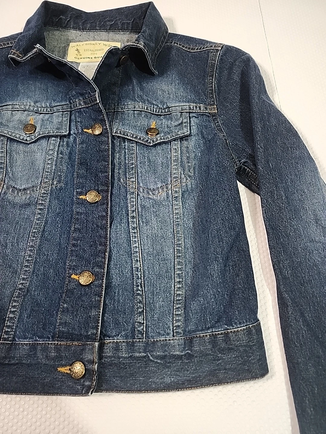 Walt Disney World Genuine Quality Blue Jean Jacket Size XS - photo 4