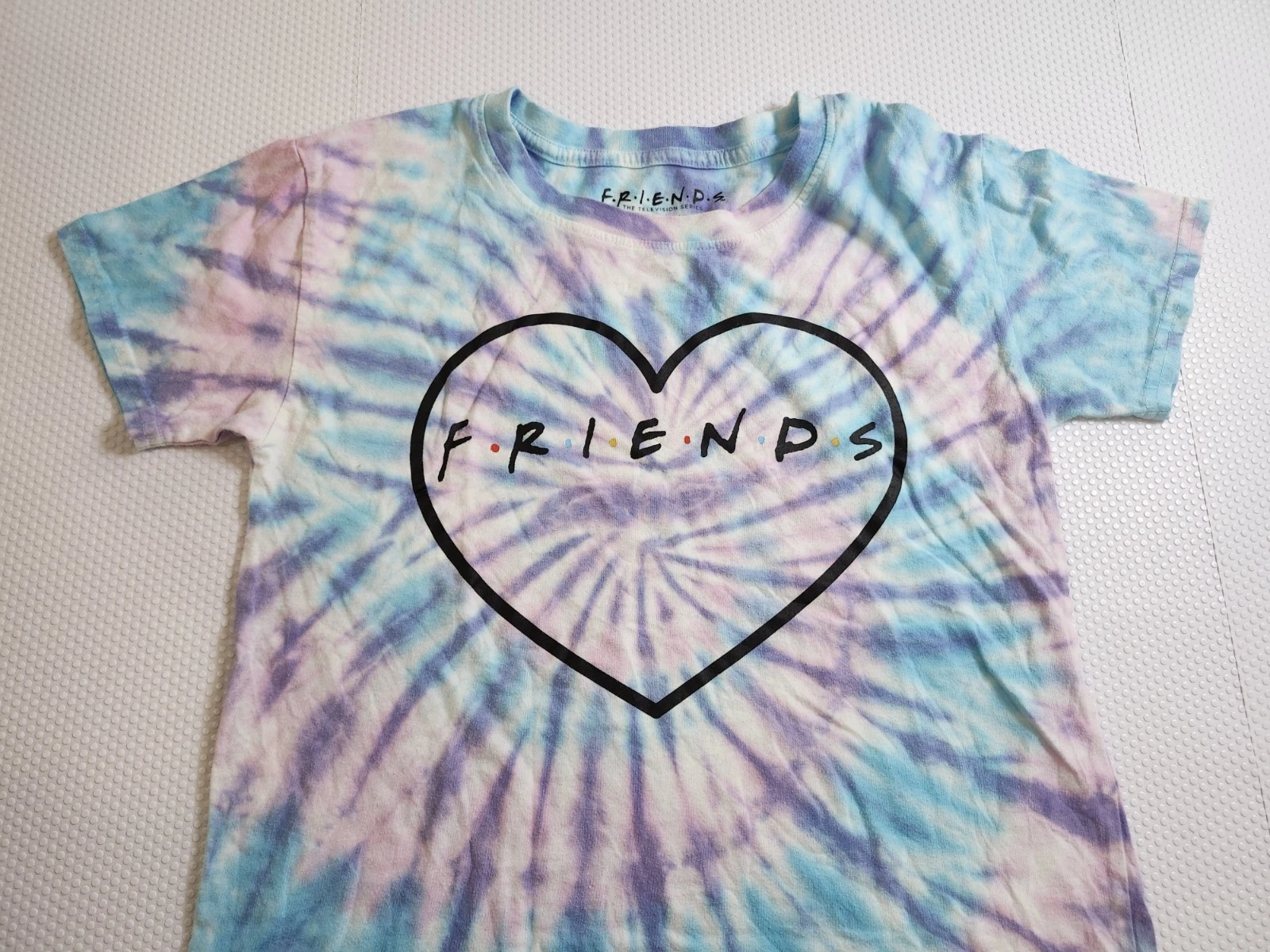 FRIENDS Tie-Dye Heart Tee - Blue, Purple & Pink - photo 5