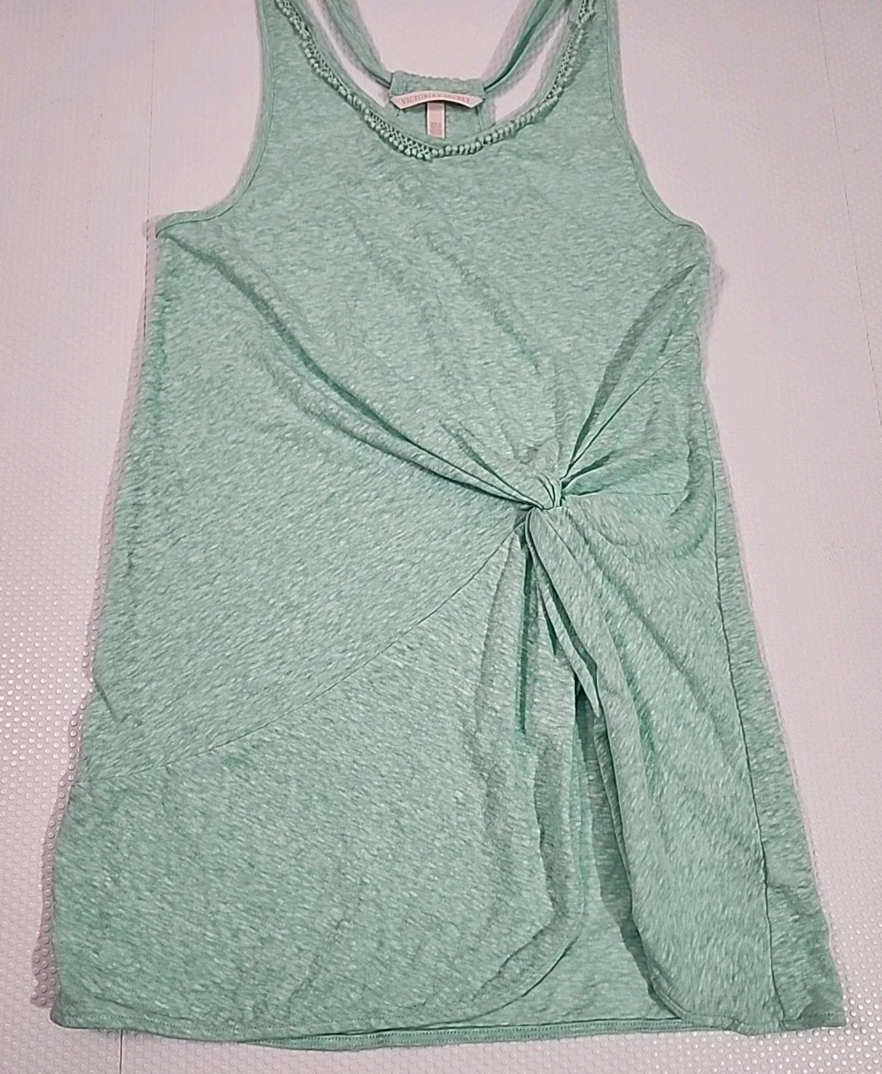 Victoria's Secret Twist-Front Cover-Up Dress Aqua XS - photo 4