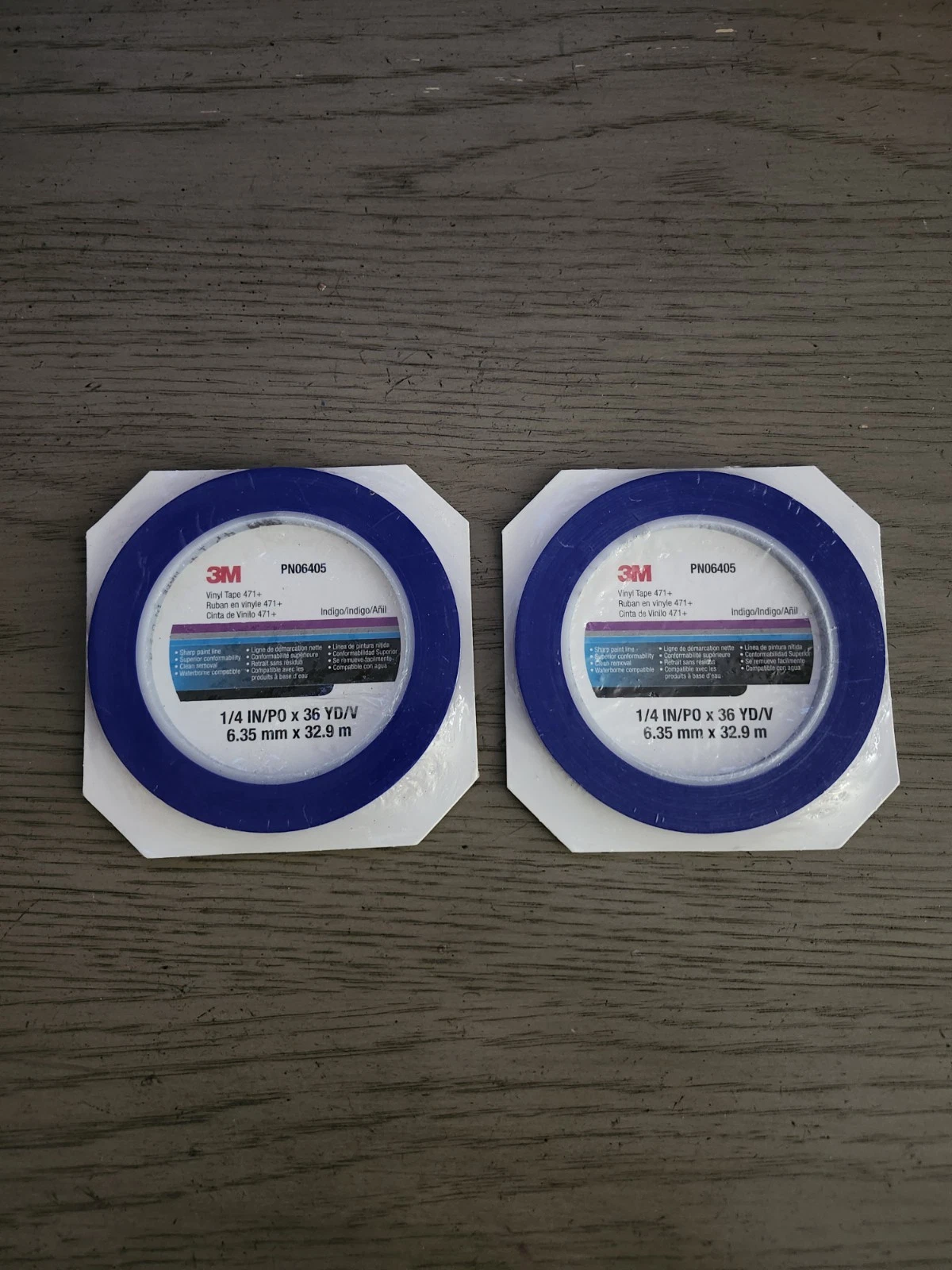 3M Indigo Vinyl Tape 1/4" x 36 yd Pack of 2 - photo 2