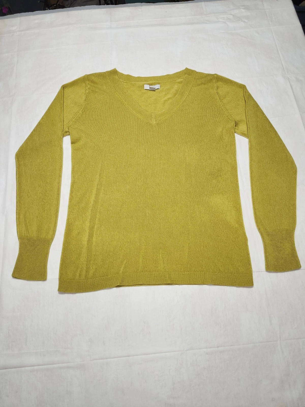 Croft And Barrow Women's Cardigan Sweater SIZE Small Color Yello