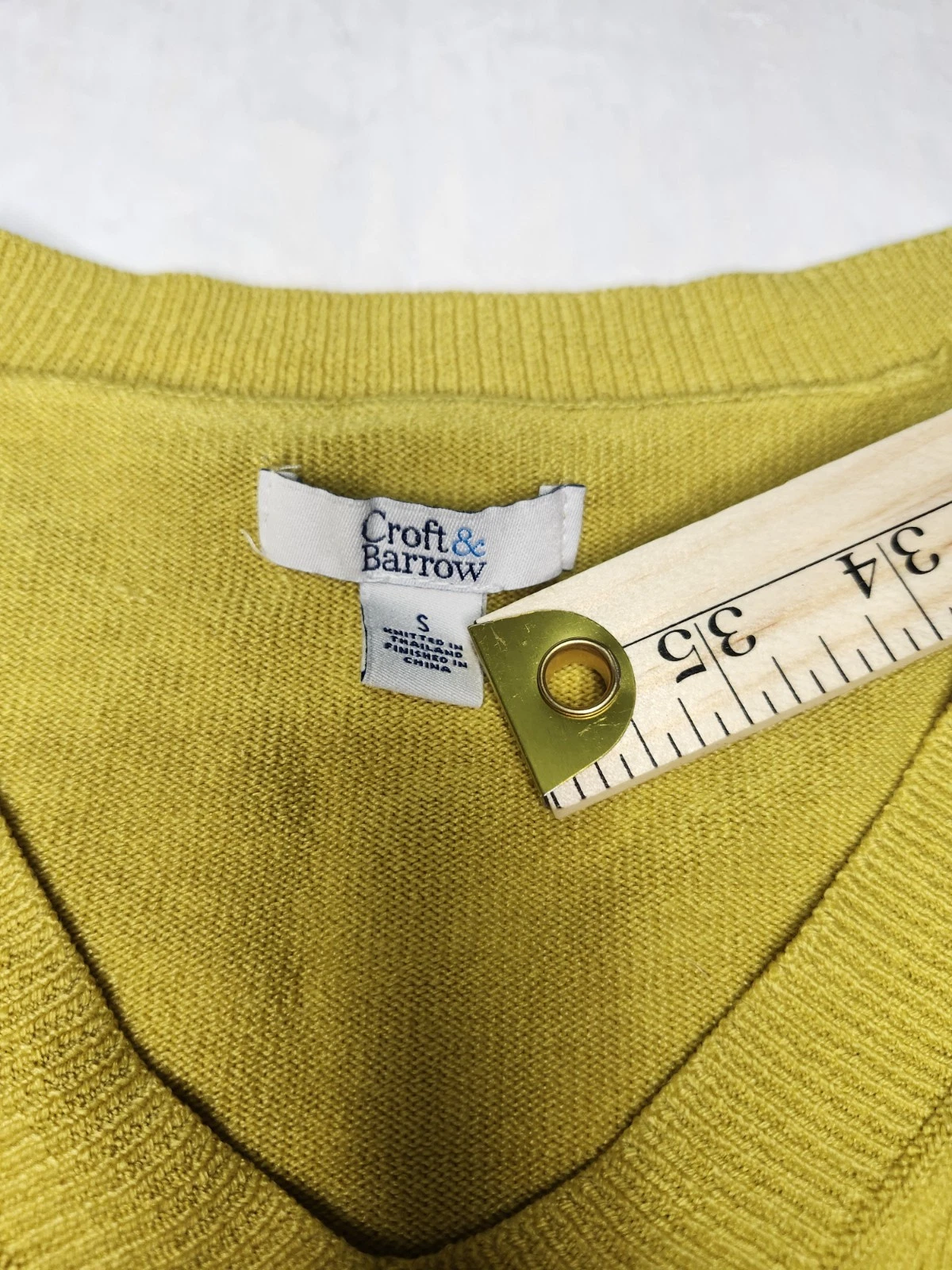Croft And Barrow Women's Cardigan Sweater SIZE Small Color Yello - photo 2