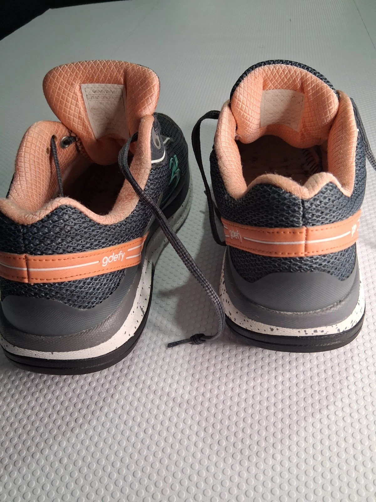 Gravity Defyer Mighty Walk Gray Salmon Shoes Women’s Size 9 - photo 2