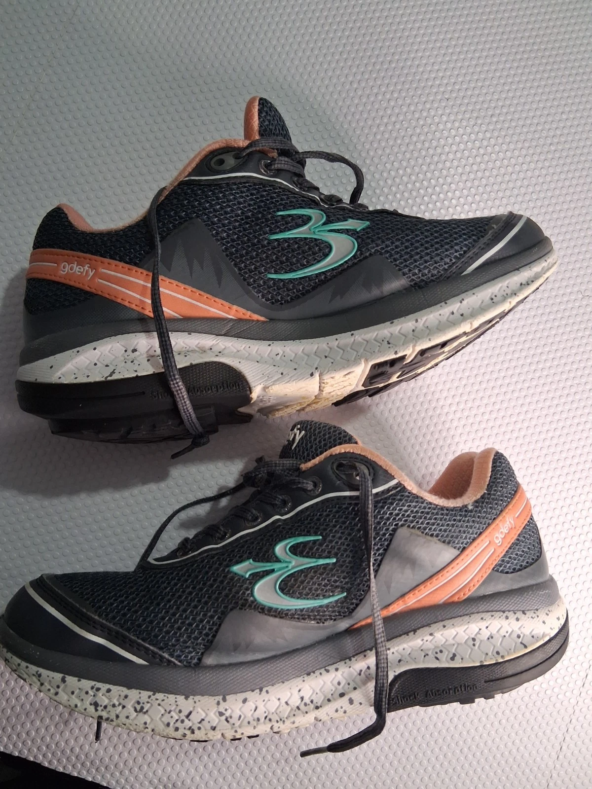 Gravity Defyer Mighty Walk Gray Salmon Shoes Women’s Size 9 - photo 5
