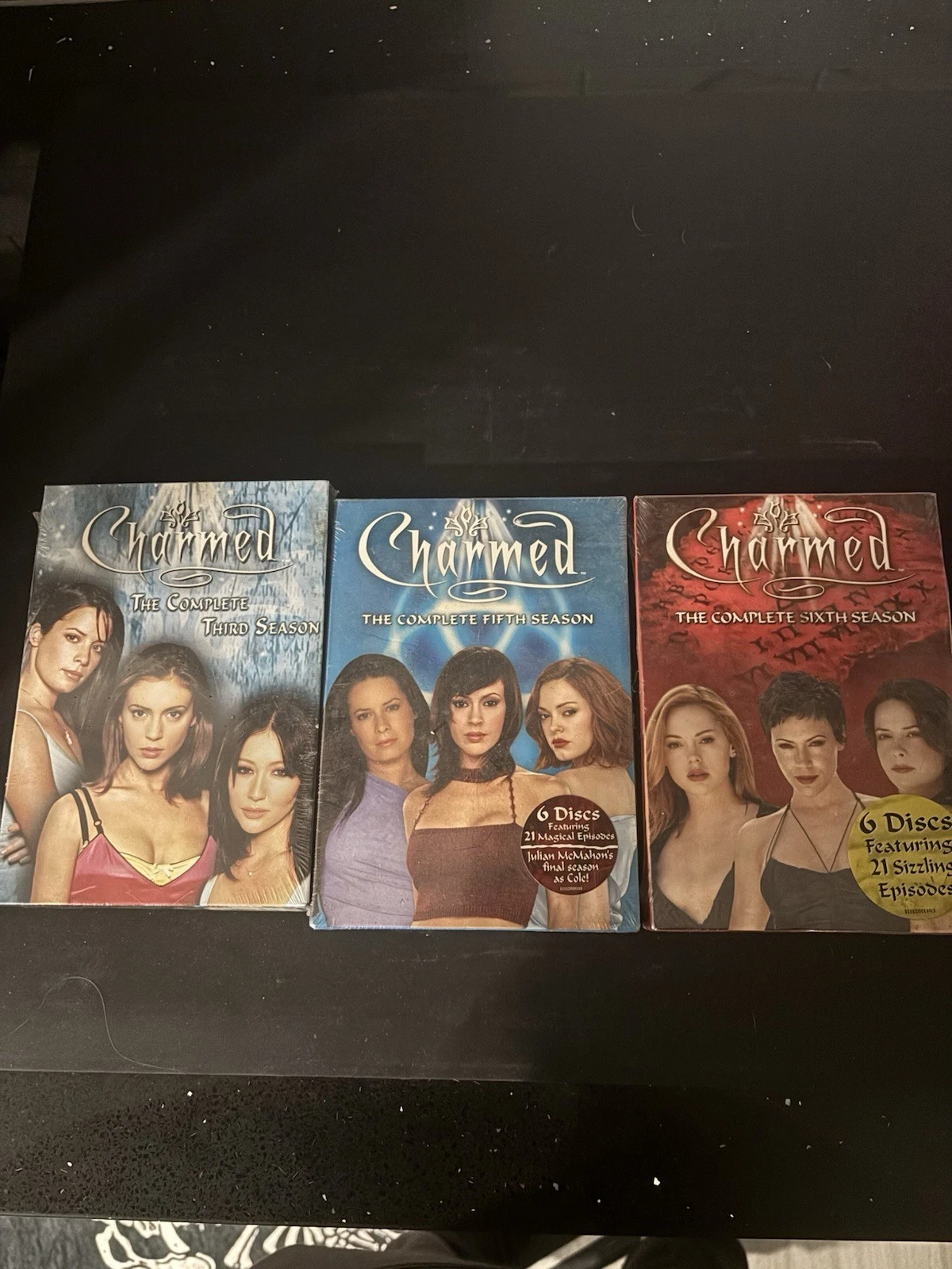 Unopened Charmed Season 3, 5, 6 DVDs