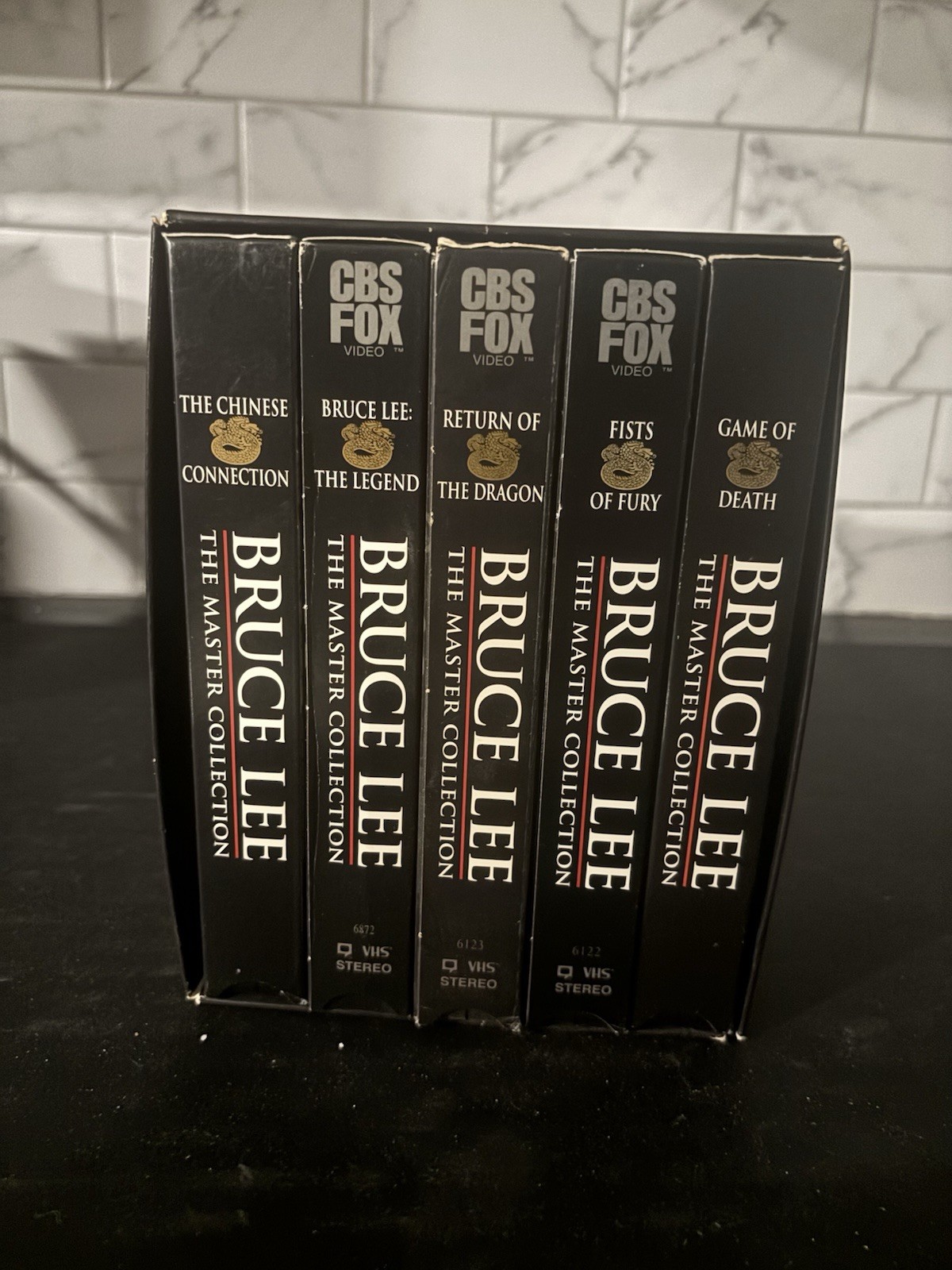 Bruce Lee: THE MASTER COLLECTION (1999 VHS) 5-Tape Set