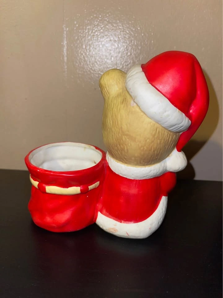 Santa Bear Figurine w/ storage space - photo 4