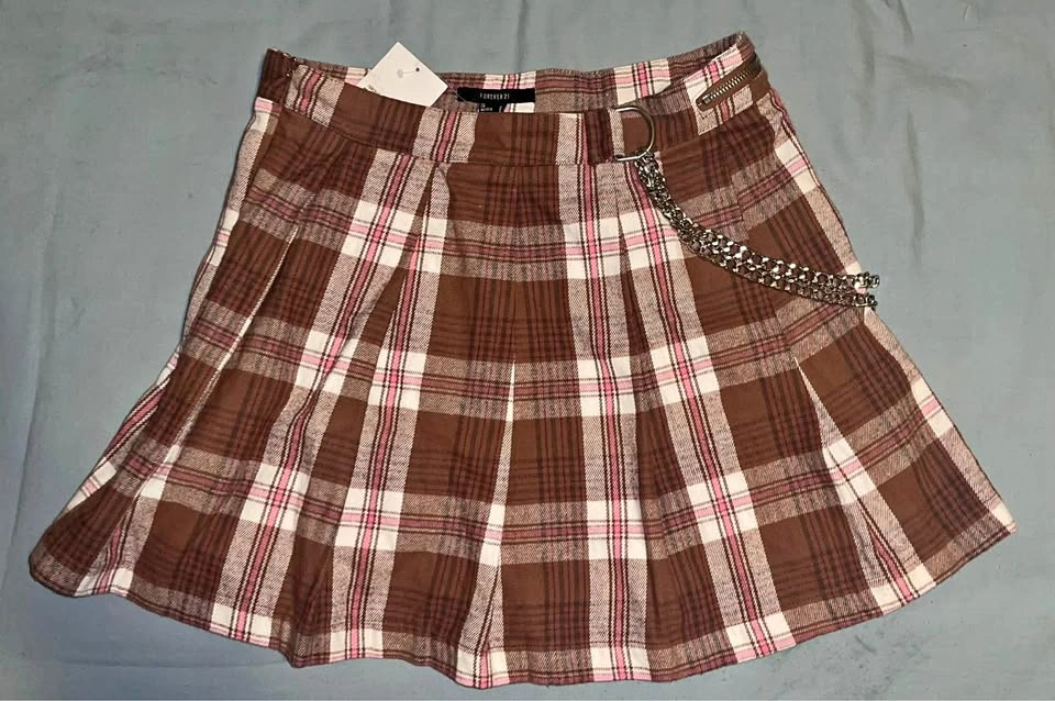 Forever 21 Size L Brown/Pink Skirt