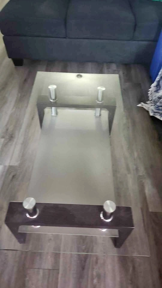 Modern Glass Coffee Table 2-Tier
