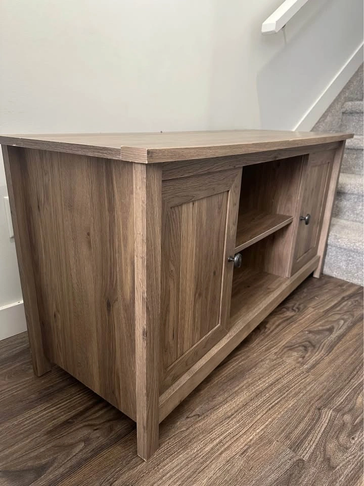TV Stand with Storage – Good Condition - photo 3