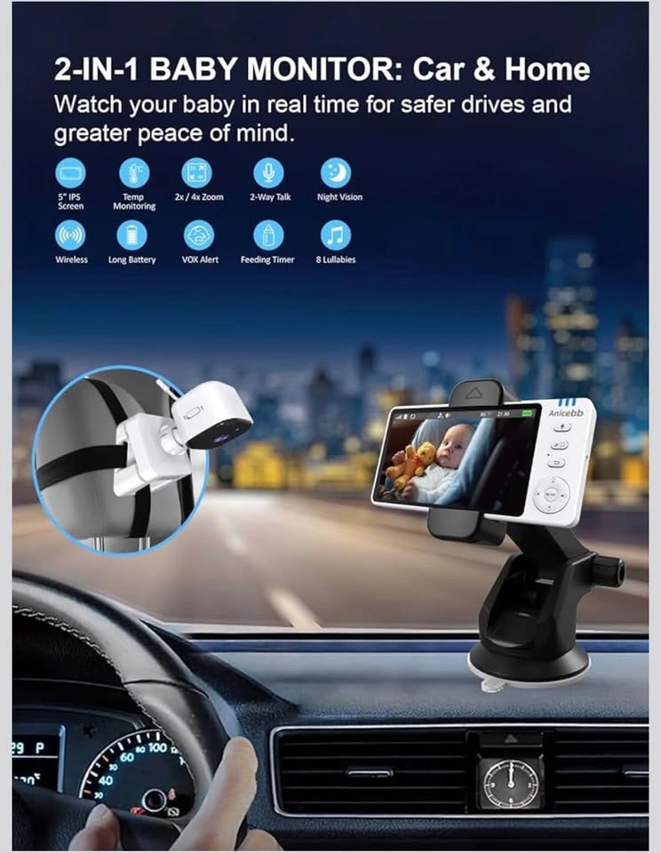 5” Baby Car Monitor (No WiFi Needed) - photo 2