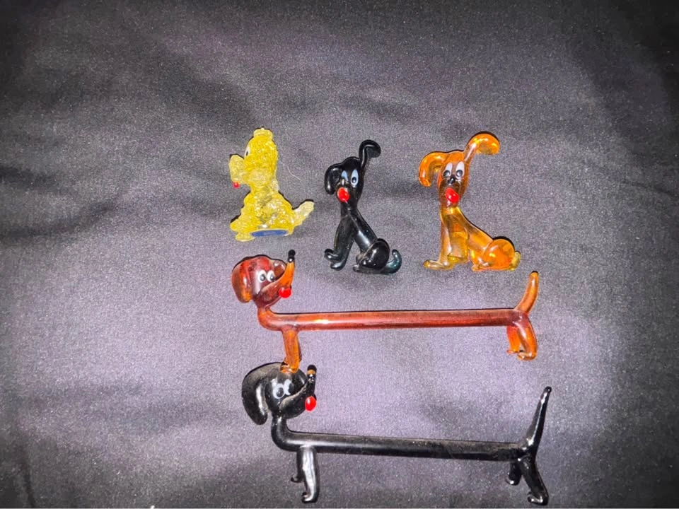 Czechoslovakian/Bohemian Crystal and Glass Figurines - photo 3