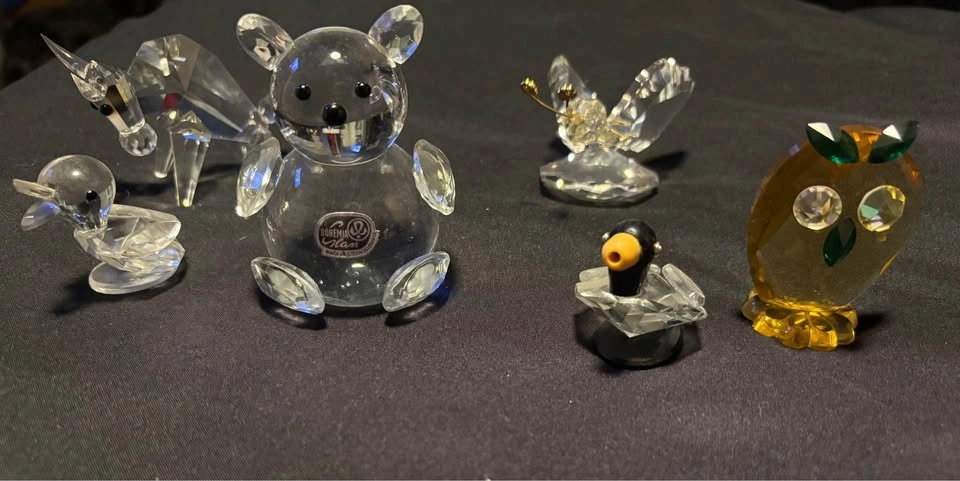 Czechoslovakian/Bohemian Crystal and Glass Figurines - photo 4