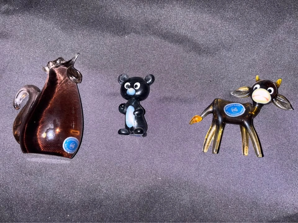 Czechoslovakian/Bohemian Crystal and Glass Figurines - photo 5