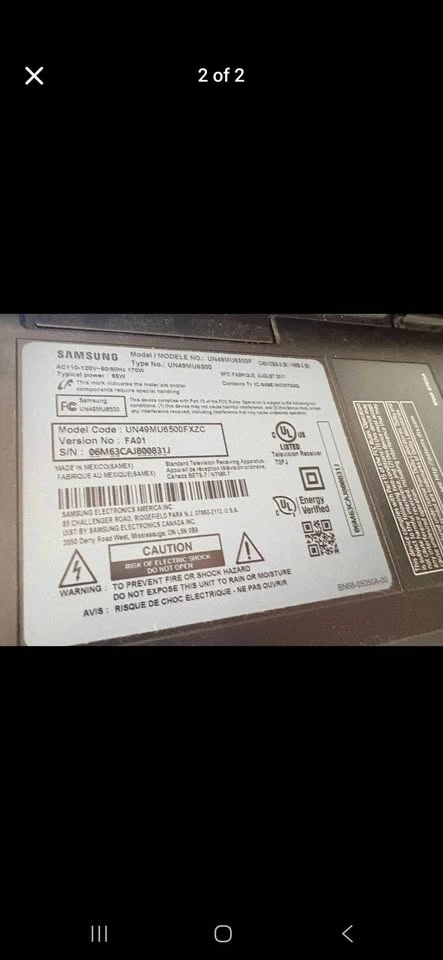 49" Samsung Curved TV UN49MU6500 - photo 2