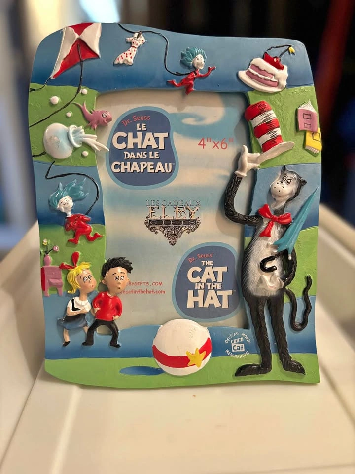 Dr. Seuss Cat In The Hat 4x6 Picture Frame