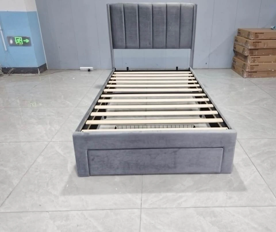 Twin Upholstered Platform Bed with Storage - BRAND NEW - photo 3