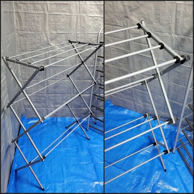 ▶️ Carbon Steel Drying Rack, Foldable, Grey (Hone-Can-Do) - photo 5