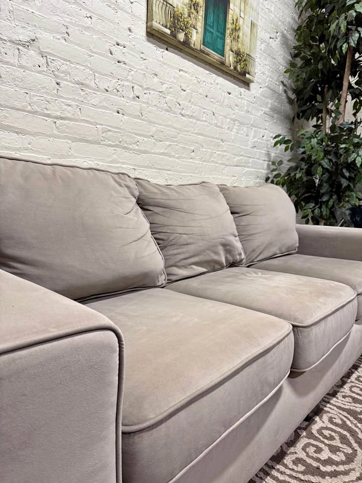 Tan 3 Seater Couch (Free Delivery)