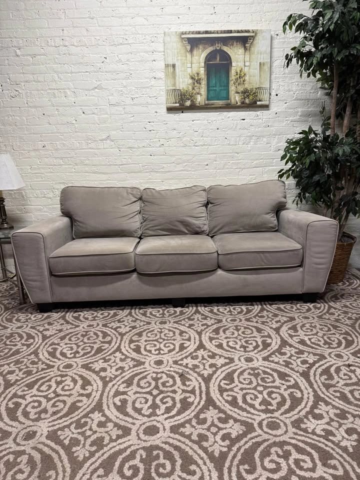 Tan 3 Seater Couch (Free Delivery) - photo 3