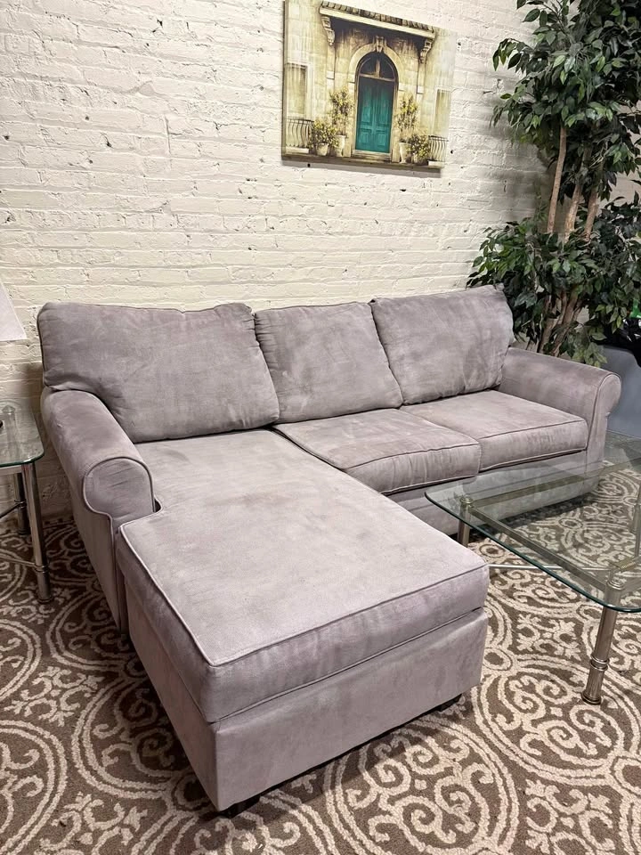 Light Grey Sectional Couch (Free Delivery)