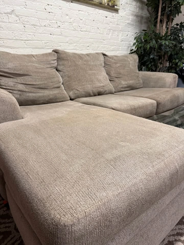 Tan Sectional Couch (Free Delivery) - photo 3